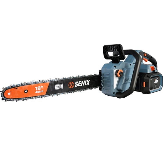 Изображение товара Пила цепная аккумуляторная SENIX CSX6-M1-EU, X6 60V, 45 см, без АКБ и ЗУ, CSX6-M1-EU-0