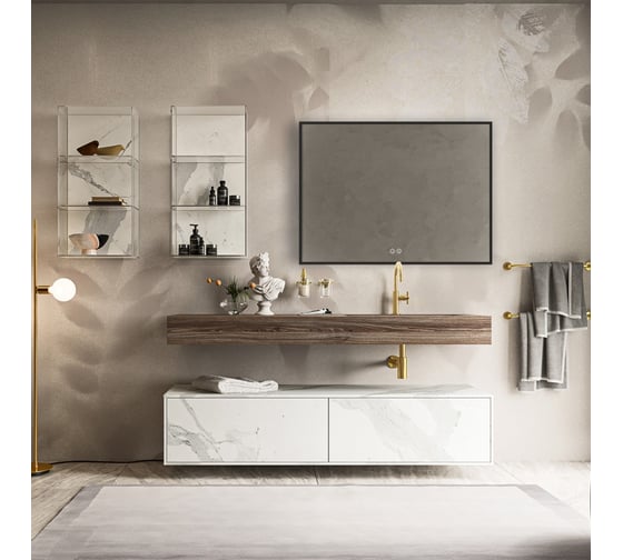 Изображение товара Зеркало VINCEA LED 800x600 c сенсорным выключателем и диммером, антизапотевание VLM-3VN800B-2