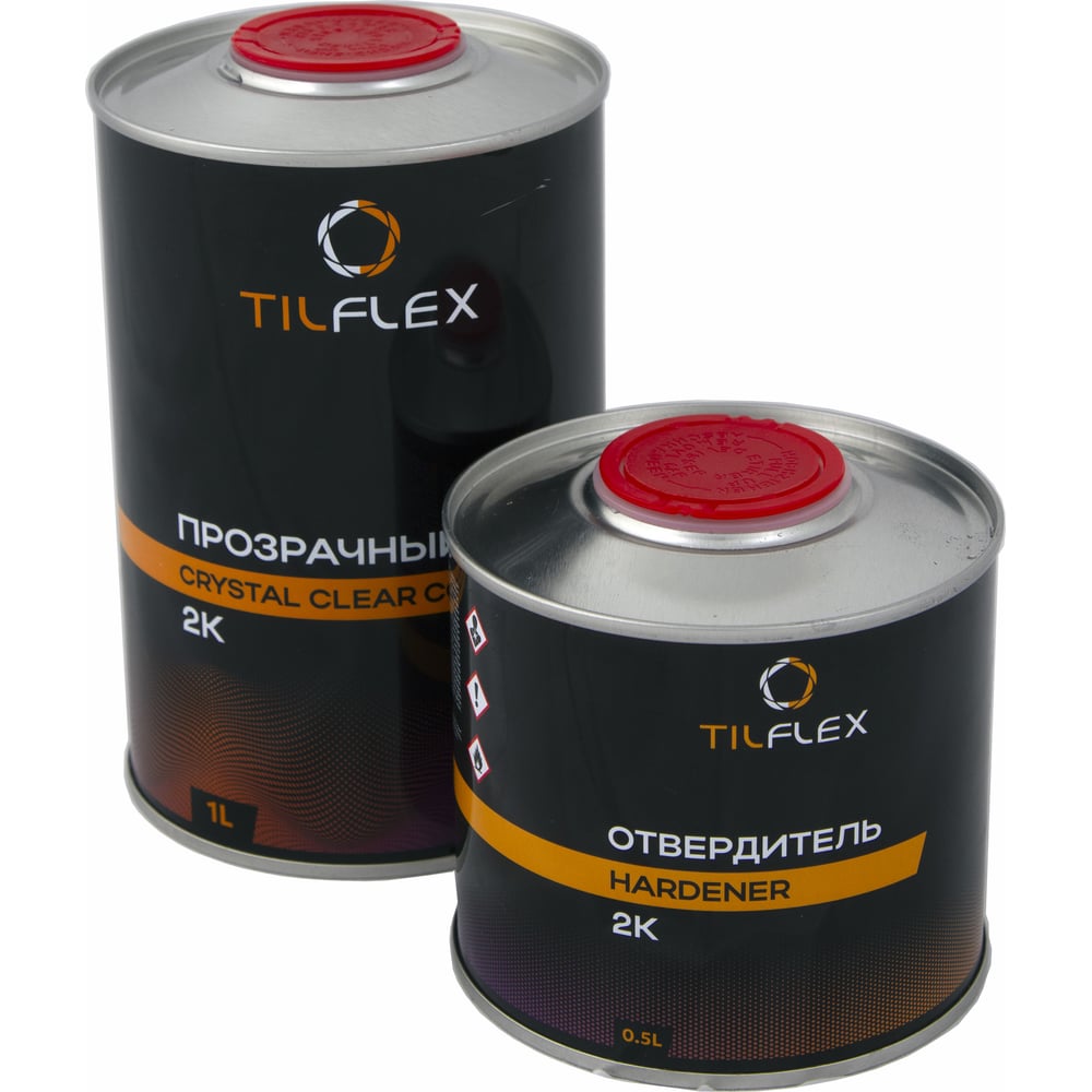 Изображение товара Лак 2K TILFLEX с отвердителем 1л + 0,5л акриловый глянцевый для металла и пластика