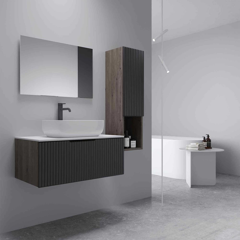 Изображение товара Тумба под раковину ЗОВ Кито Флавио 60 Лиони РЕТ с системой ящиков современный дизайн