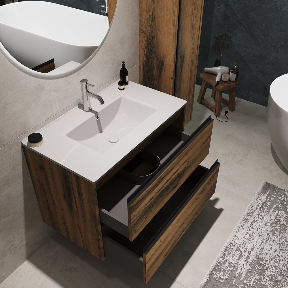 Изображение товара Тумба под раковину ЗОВ Парма 70 Аттик коричневый