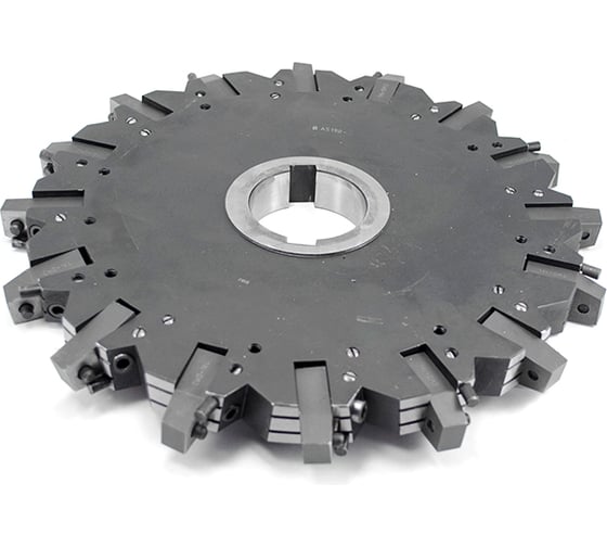 Изображение товара Фреза трехсторонняя 315х28х60 с механическим креплением 4гр пл-н CN.. 160412 Z=14 (2х7) AS190-315.28.07.D60 Русский Инструмент ri.181.108