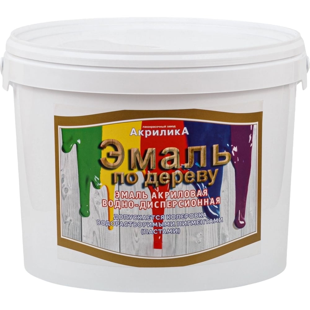 Изображение товара Эмаль ВД TyumTerm по дереву 10л акриловая быстросохнущая влагостойкая