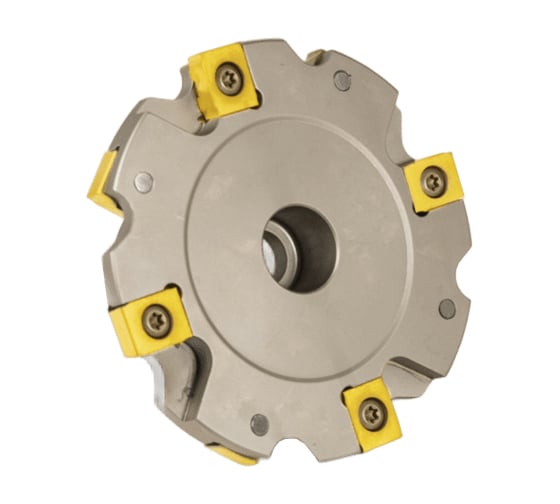 Изображение товара Фреза трехсторонняя 100х12х27 с механическим креплением 4гр пл-н с тан. креплением ZNHX 06 Z=8 (2х4) с фланцем AS490-R100.12.04.A27 Русский Инструмент ri.181.332