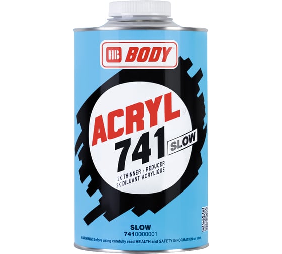 Изображение товара Растворитель HB BODY 741 ACRYL (медленный; 1 л) 7410000001