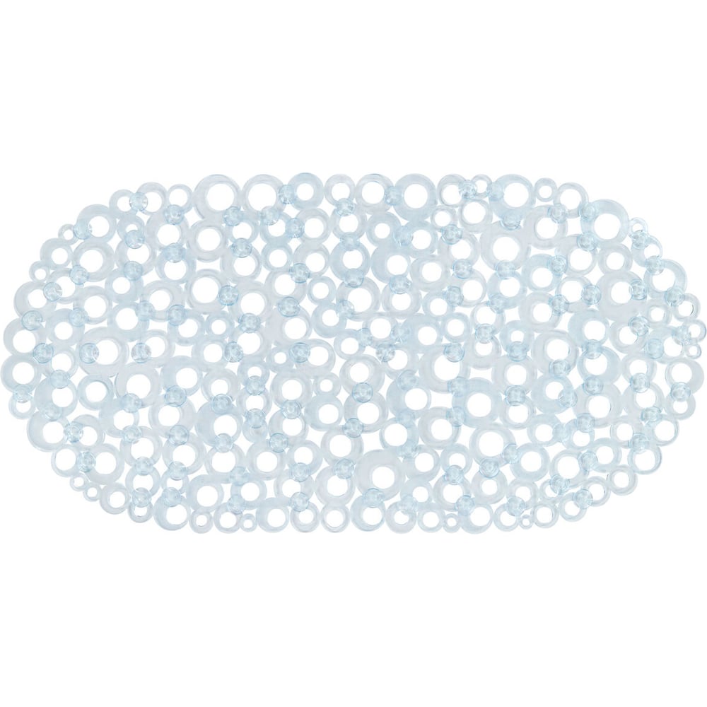 Изображение товара Коврик для ванной противоскользящий PRIMILA 69x35 см кольца прозрачные