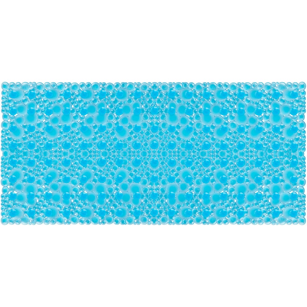 Изображение товара Коврик для ванной противоскользящий PRIMILA 88x40см прозрачный голубой с пузырьками