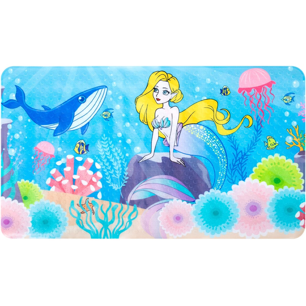 Изображение товара Коврик для ванной противоскользящий PRIMILA 70x40см с печатью Русалка ПВХ
