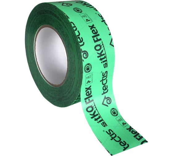 Изображение товара Армированная клейкая лента для склейки мембраны и пароизоляции Tectis Sitko Flex 50 мм х 25 м 07523