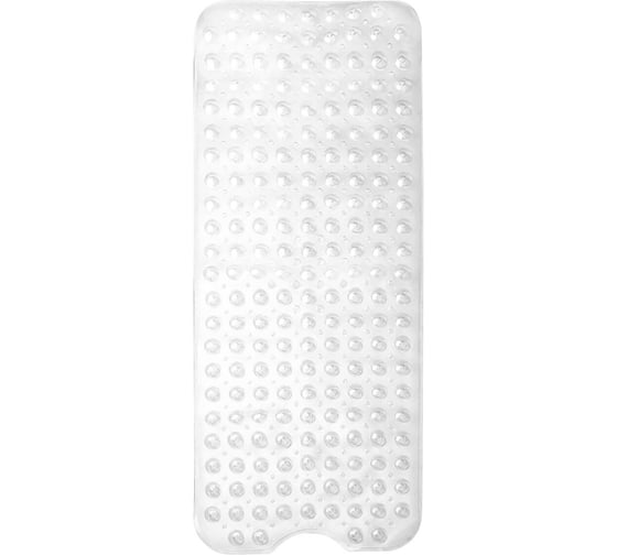 Изображение товара Коврик для ванной противоскользящий PRIMILA 100x40см Полусферы прозрачный, ПВХ, присоски, 700376