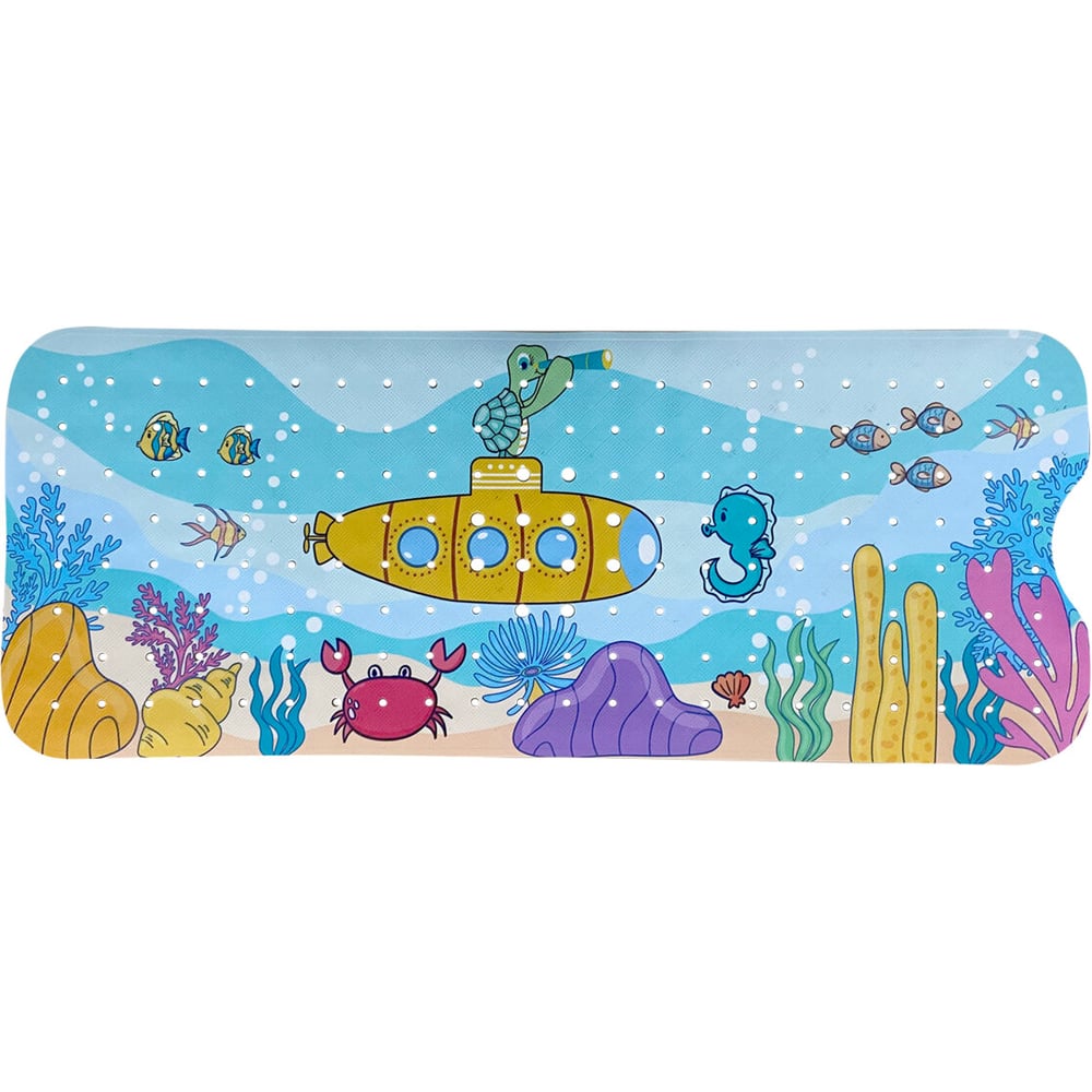 Изображение товара Коврик для ванной противоскользящий ОФИСМАГ 100x40 см Батискаф