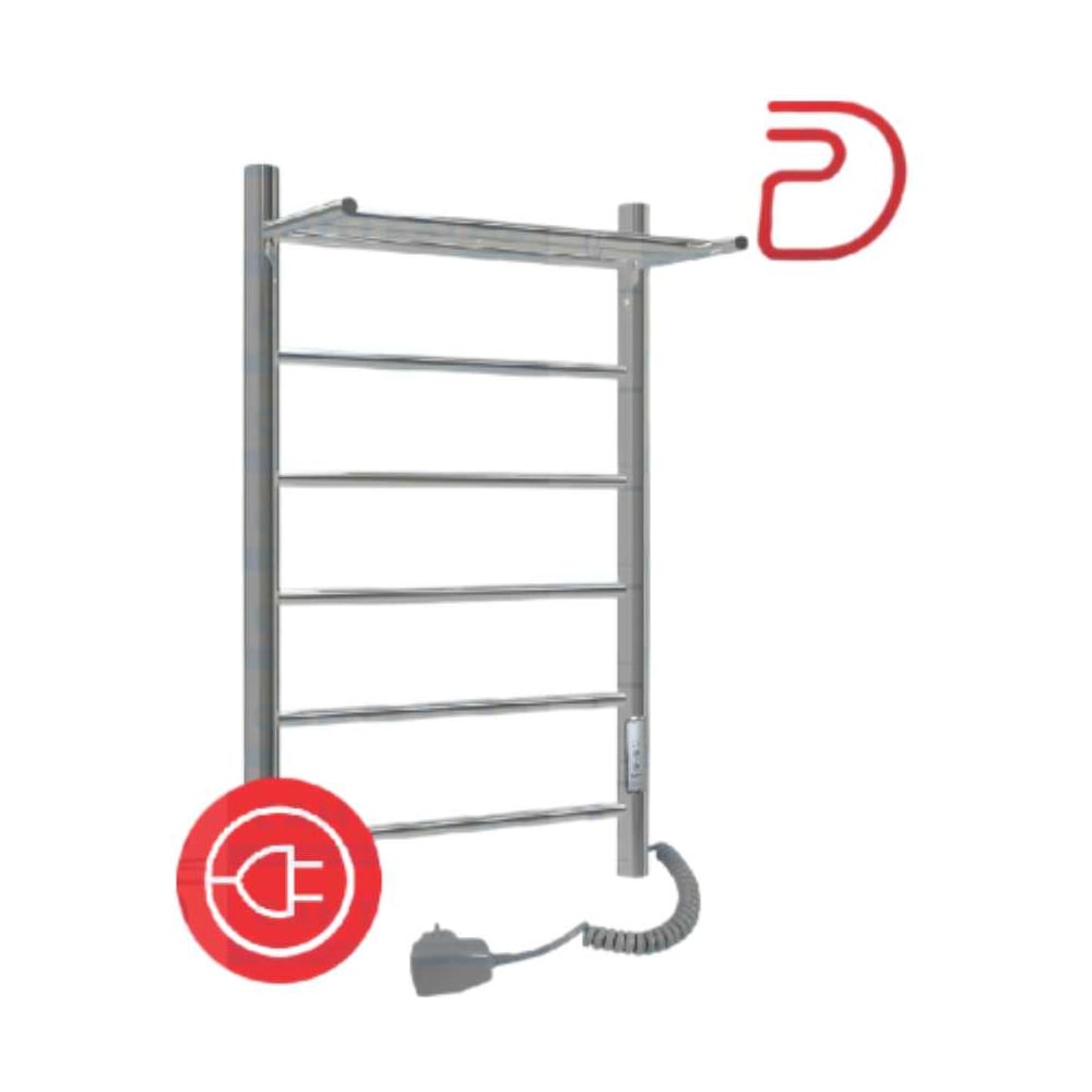 Изображение товара Электрический полотенцесушитель ТЕРМОДИЗАЙН лесенка 3 перекладины нержавеющая сталь TDTP004E
