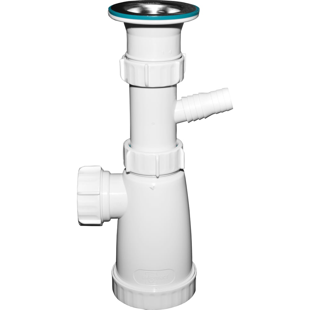 Изображение товара Сифон для моек Инкопласт И 1 1/2x40 с отверстием для стиральных машин BS1000W