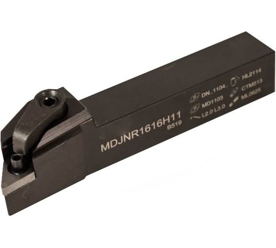 Изображение товара Резец проходной с ромбической пластиной 16х16х100 MDJNR 1616 H11 Русский Инструмент ri.429.61