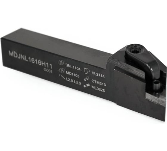 Изображение товара Резец проходной с ромбической пластиной 16х16х100 MDJNL 1616 H11 левый Русский Инструмент ri.429.93