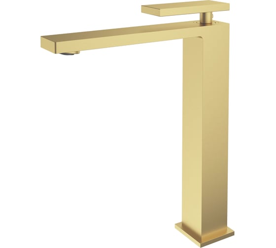 Изображение товара Смеситель для раковины VINCEA Dice однорычажный, брашированное золото VBF-2DS2BG