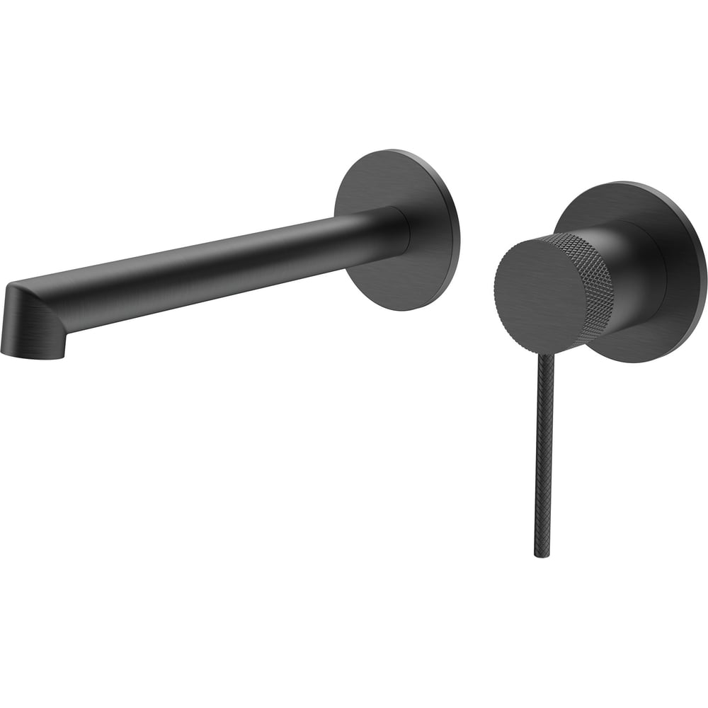 Изображение товара Встраиваемый однорычажный смеситель для раковины VINCEA Rim вороненая сталь