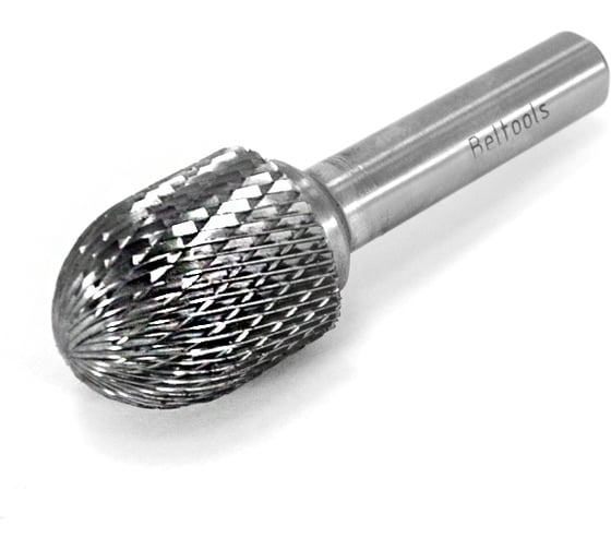 Изображение товара Борфреза сфероцилиндрическая (C) 20 твердосплавная ВК8 dхв-ка=10 мм Х-образная насечка Beltools ri.383.21