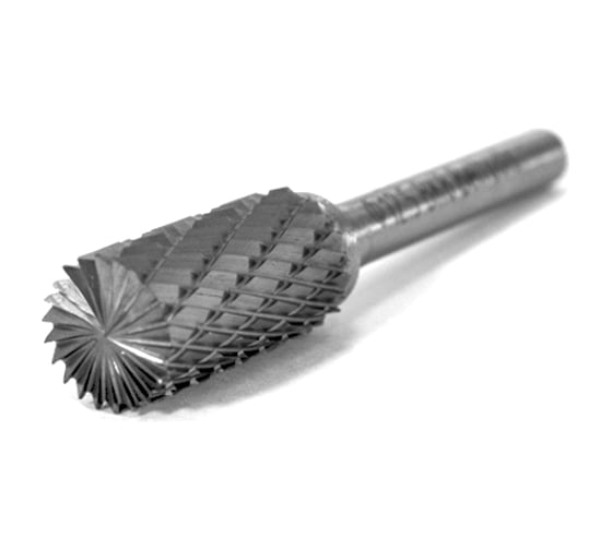 Изображение товара Борфреза цилиндрическая (A) 12,5 твердосплавная ВК8 dхв-ка=6 мм Х-образная насечка без торцевого зуба Beltools ri.384.13