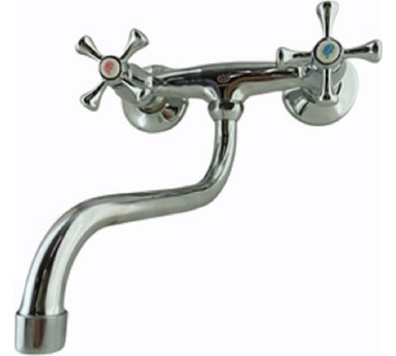 Изображение товара Смеситель для кухни(мойки) двухвентильный настенный GRIALE DK-2804