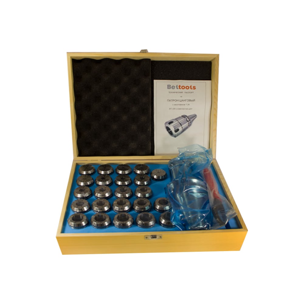 Изображение товара Патрон цанговый Beltools BT50 ER40-150L для станков без цанг