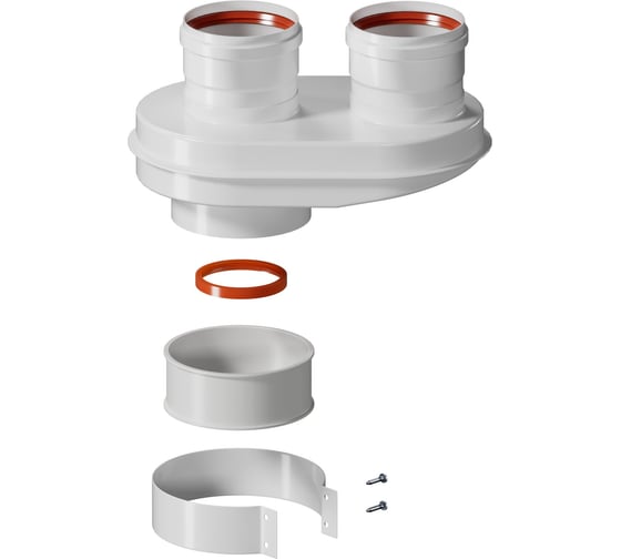 Изображение товара Адаптер моноблочный Okseler для перехода на двухтрубную систему 80/80 (Baxi (кроме ECO Nova/Classic), Viessm oks00021