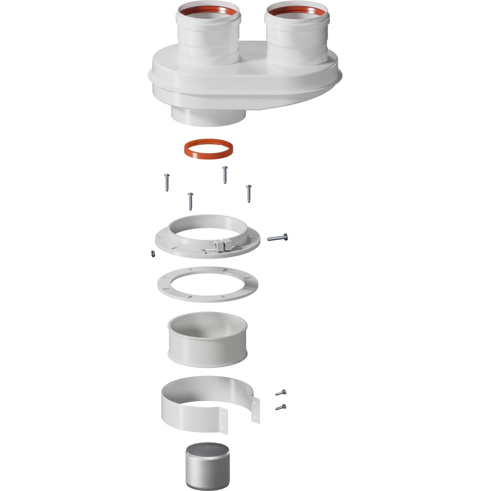 Изображение товара Адаптер моноблочный Okseler для перехода на двухтрубную систему 80/80