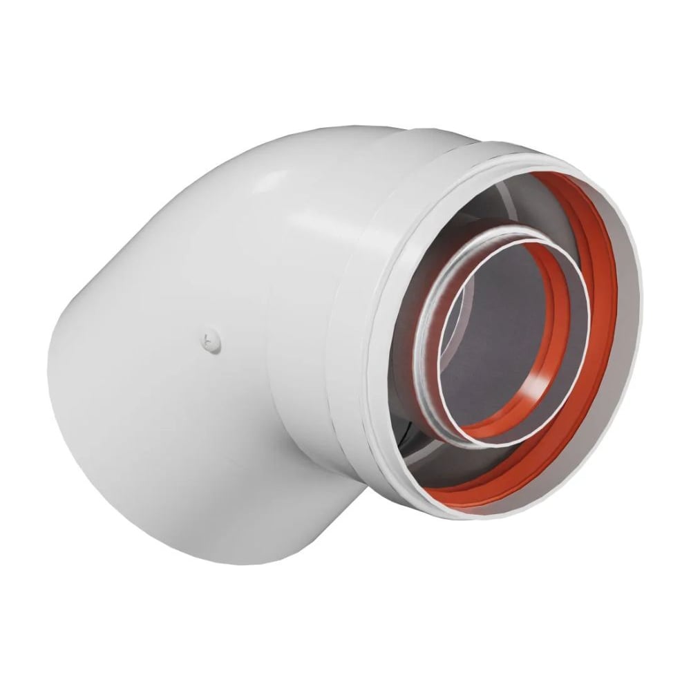 Изображение товара Промежуточное колено Okseler 45гр. 80/125 oks00036 для вентиляционных систем