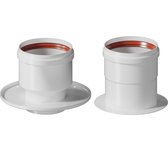 Изображение товара Комплект адаптеров Okseler (воздуховод + газоход) для перехода на двухтрубную систему80/80 (Navien E/S/C) oks00039