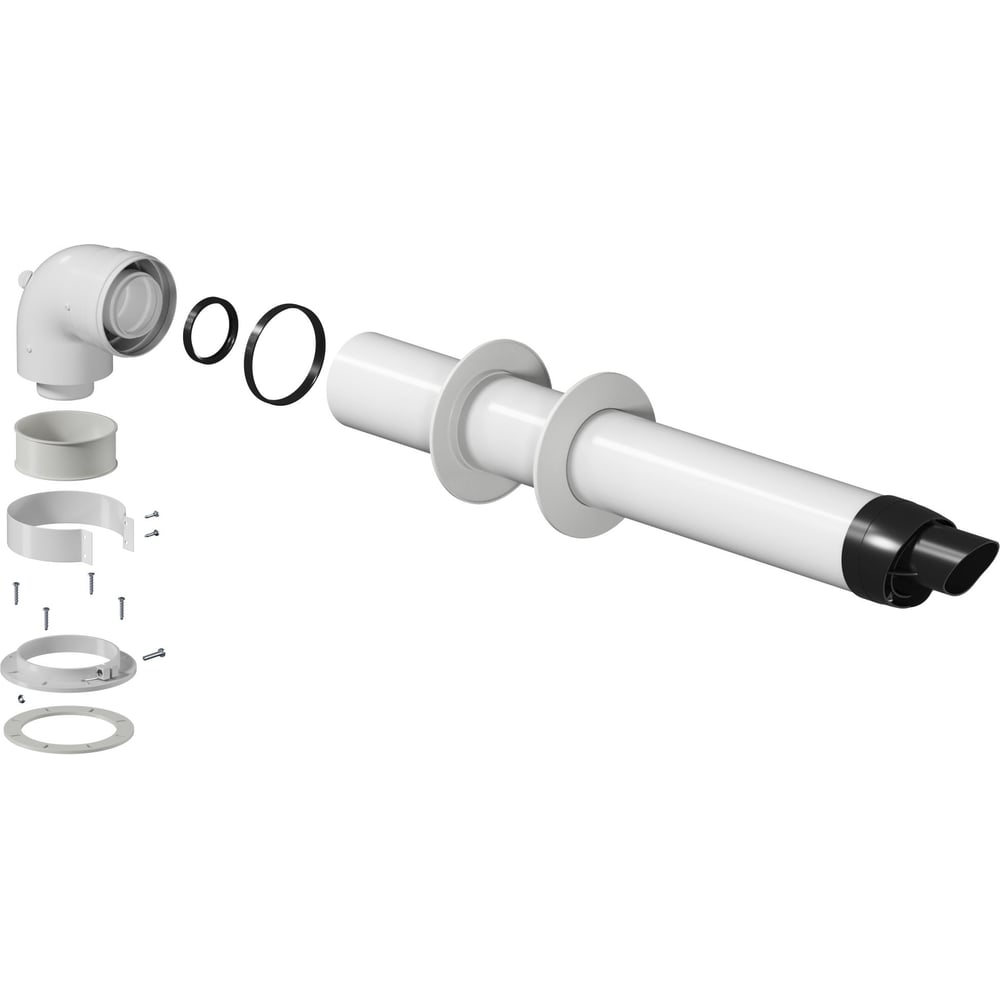 Изображение товара Комплект универсальный дымоход Okseler 60/100 для котлов Viessmann Vaillant Wolf Ariston Baxi