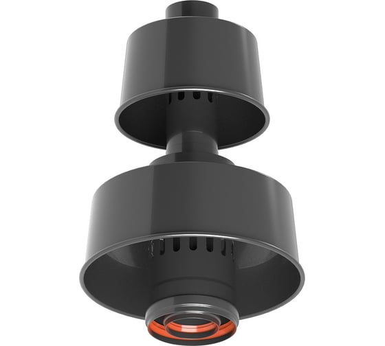 Изображение товара Оголовок с ветрозащитой Okseler D 80/125 ЧЕРНЫЙ oks00091