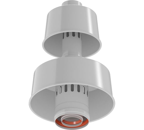 Изображение товара Оголовок с ветрозащитой Okseler D 80/125 БЕЛЫЙ oks00090