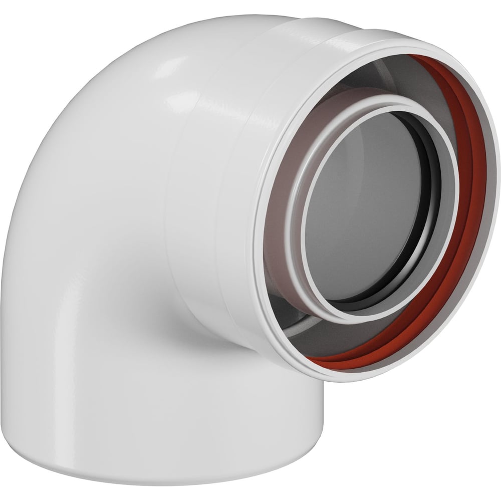 Изображение товара Отвод конденсационный Okseler угол 90гр. 80/125 oks00110