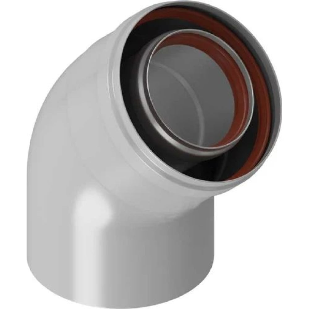 Изображение товара Отвод утепленный Okseler d.80/100 - 45гр для вентиляции