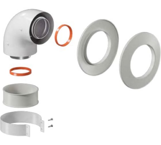 Изображение товара Отвод коаксиальный Okseler 60/100 (Baxi (кроме ECO Nova/Classic), Viessmann, Kiturami, Hubert, Wolf, Haier oks00097