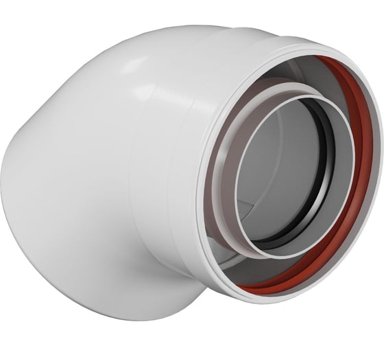 Изображение товара Отвод конденсационный Okseler угол 45гр. 80/125 oks00106