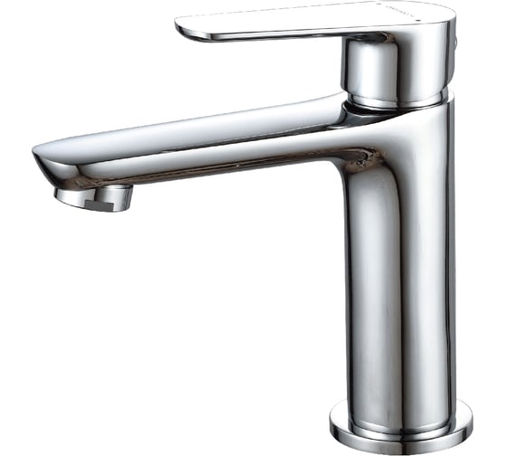 Изображение товара Смеситель одноручный для умывальника монолитный DECOROOM хром DR29011