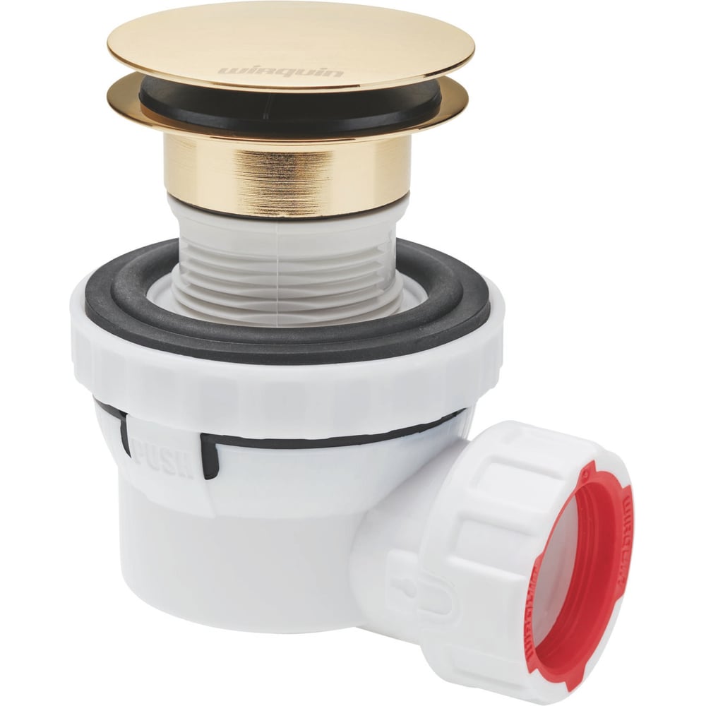 Изображение товара Сифон для раковины WIRQUIN NANO 6.7 с возможностью прочистки сверху белый