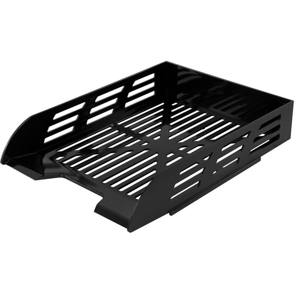 Изображение товара Лоток горизонтальный BRAUBERG ECO для бумаг черный 330x245x65 мм