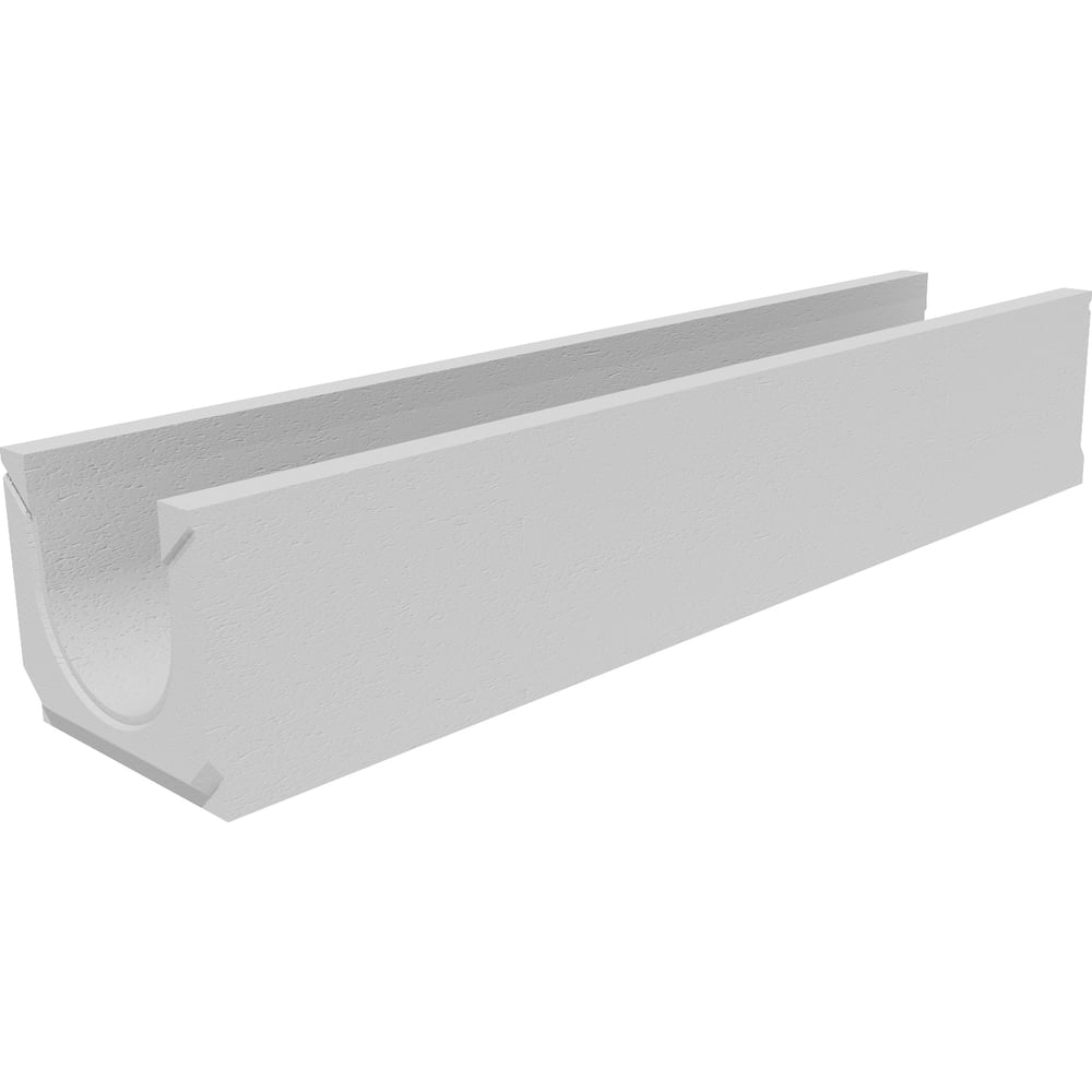 Изображение товара Бетонный водоотводный лоток Gidrolica DN100 H157 мм с чугунной решеткой