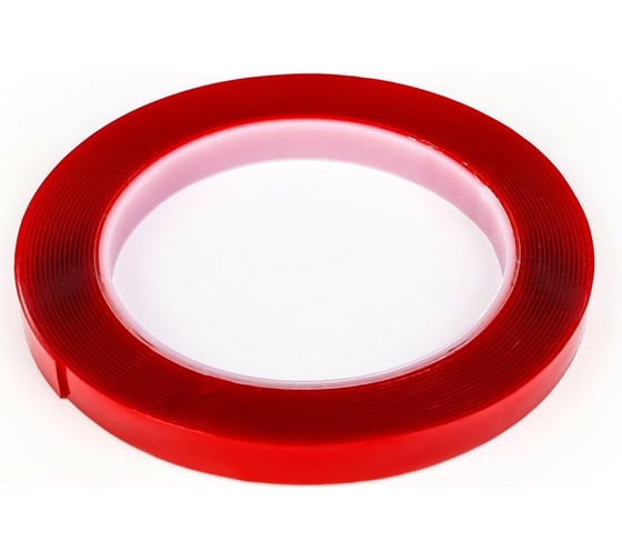 Изображение товара Прозрачная, двусторонняя, акриловая клейкая лента TORSO 10 мм х 5 м 1293508