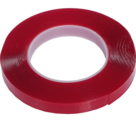 Изображение товара Прозрачная, двусторонняя, акриловая клейкая лента TORSO 15 мм x 10 м 4293601