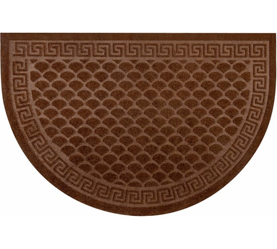 Изображение товара Коврик придверный ЛЮБАША 60x90см ВЕНГЕ грязезащитный 430гр/м2, ПОЛУКРУГ, фактурный ЧЕШУЙКИ 701053
