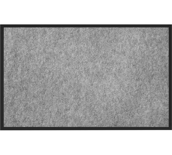 Изображение товара Коврик придверный ОФИСМАГ 50x80см СЕРЫЙ влаго-грязезащитный 300гр/м2 мелкий рубчик PRIMILA STANDARD 701019