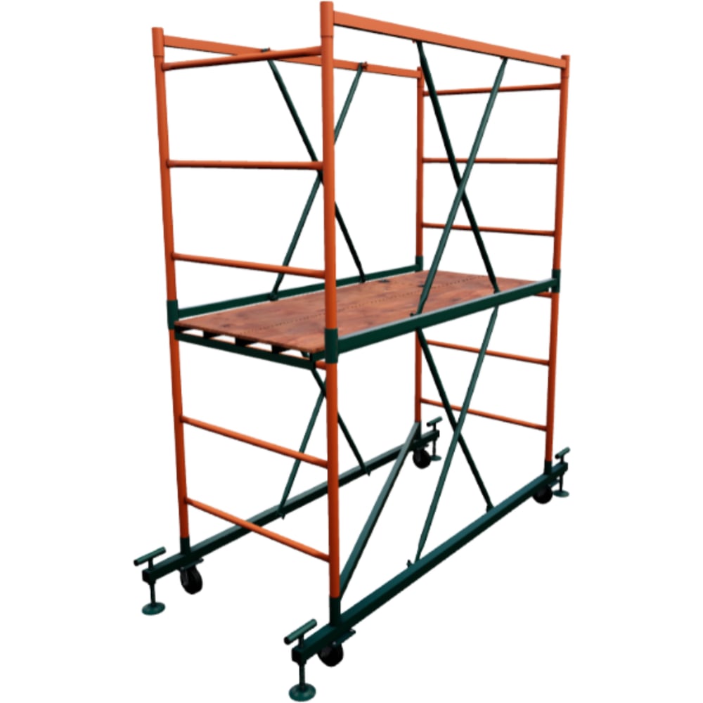 Изображение товара Вышка-тура ООО РИЗ ВС-1,0х2,0 Н=2.8 м телескопическая с площадкой и колесами