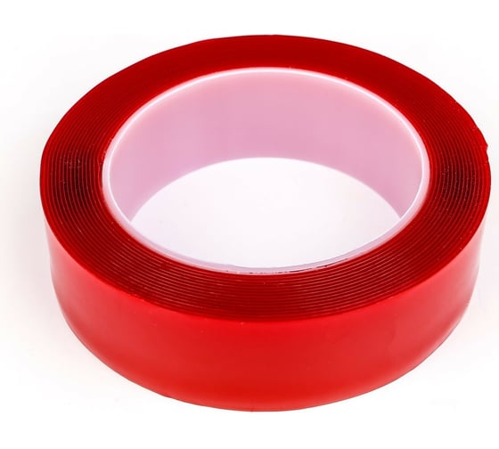 Изображение товара Прозрачная, двусторонняя, акриловая клейкая лента TORSO 30 мм х 5 м 1293512