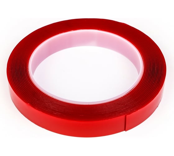 Изображение товара Прозрачная, двусторонняя, акриловая клейкая лента TORSO 15 мм х 5 м 1293510