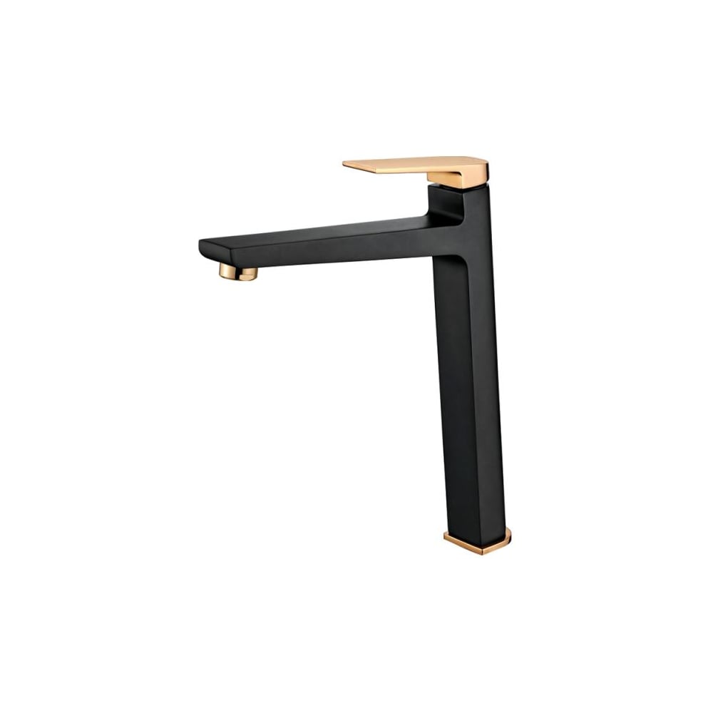 Изображение товара Однорычажный смеситель Ledeme L1191BR черный/золото для умывальника