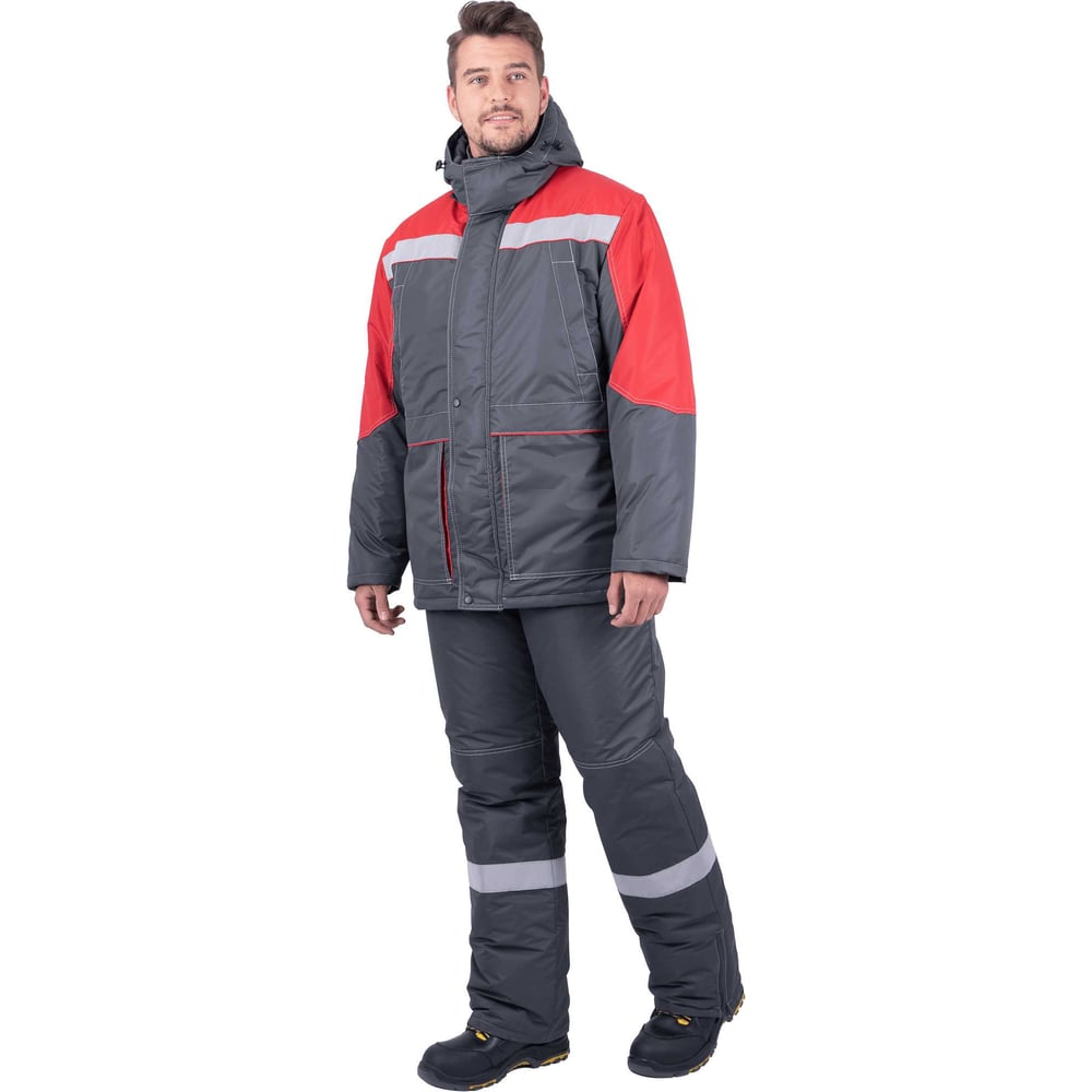 Изображение товара Зимний костюм ГК Спецобъединение ЕНИСЕЙ серый-красный 104-108