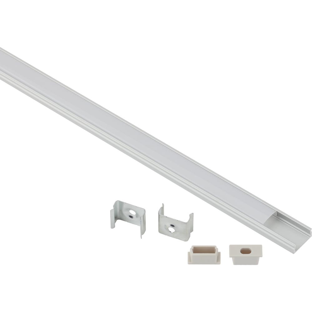 Изображение товара Комплект анодированных алюминиевых профилей ЭРА 15061mset4 15x6мм 1м серебристый 4 шт